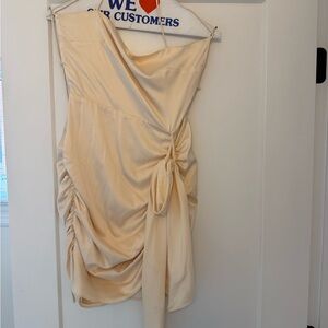 Camila Coelho Carlota Mini Dress in Vanilla